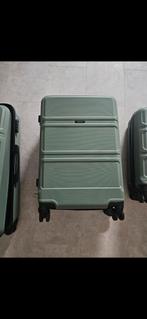Benzi Kofferset - Groen, Uitschuifbare handgreep, Gebruikt, Hard kunststof, 45 tot 55 cm