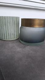 Glazen Windlichten - Piet Klerx, Ophalen, Minder dan 50 cm, Groen, Glas