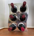 Wijnrek voor 6 flessen (RVS), Huis en Inrichting, Woonaccessoires | Wijnrekken, Minder dan 50 cm, Metaal, Zo goed als nieuw, 5 tot 15 flessen