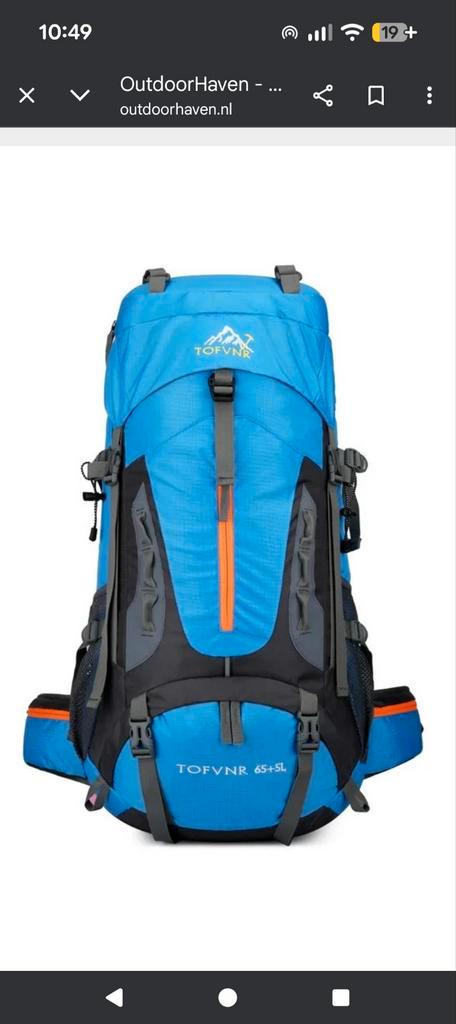 Waterdichte rugzak 60L - Nieuw in verpakking, Sport en Fitness, Bergsport en Wandelen, Nieuw, Rugzak, Ophalen of Verzenden