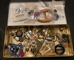 Vintage retro antieke gespen knopen fournituren incl doosje, Ophalen of Verzenden, Gebruikt, Knoop of Knopen
