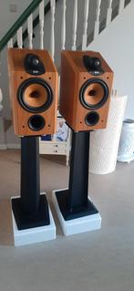 Bowers & Wilkins speakers met originele zuilen, Audio, Tv en Foto, Luidsprekers, Ophalen, Gebruikt, Bowers & Wilkins (B&W), 120 watt of meer
