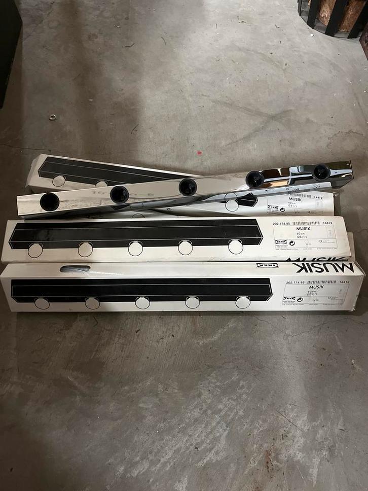 Ikea Musik Verlichtingsbalk 60cm - 4 stuks Nieuw, Huis en Inrichting, Lampen | Hanglampen, Nieuw, Minder dan 50 cm, Kunststof
