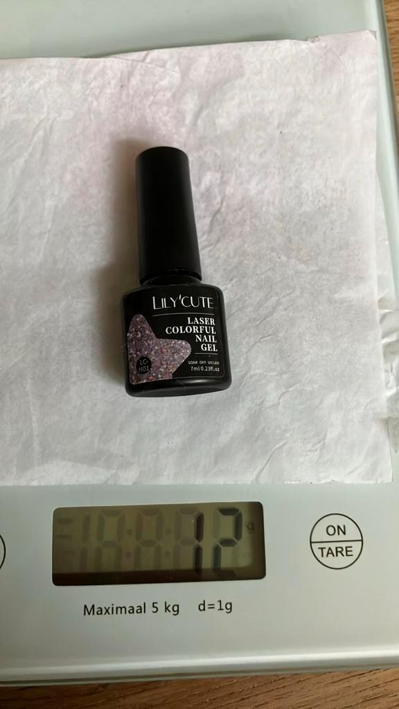 Paarse glitter gellak, Sieraden, Tassen en Uiterlijk, Uiterlijk | Cosmetica en Make-up, Zo goed als nieuw, Handen en Nagels, Paars