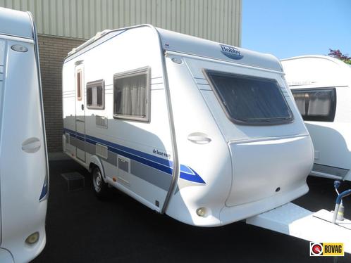Hobby De Luxe 400 SB Mover, Caravans en Kamperen, Caravans, tot en met 4, 750 - 1000 kg, Treinzit, Hobby, Dwarsbed, Fietsenrek
