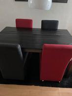 Te koop Eetkamertafel en 4 stoelen, Huis en Inrichting, Ophalen, Zo goed als nieuw, 4 tot 6 stoelen