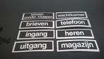 Plaatsaanduiding  : zelfklevende stickers, Ophalen of Verzenden, Nieuw