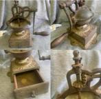 Antieke metalen koffie molen met uitneembaar bakje jr 10/20, Ophalen of Verzenden