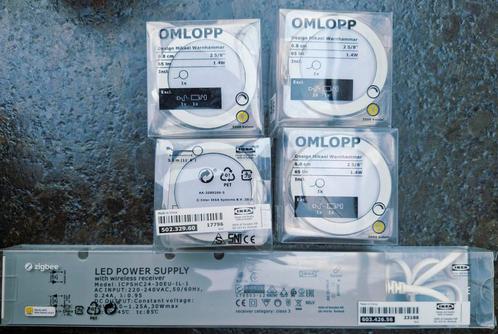 IKEA OMLOPP LED spotjes + TRÅDFRI driver – set van 4, Doe-het-zelf en Verbouw, Elektra en Kabels, Nieuw, Overige typen, Ophalen of Verzenden