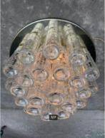 vintage plafondlamp Boris Tabacoff voor Limburg 60er xl, Ophalen, Zo goed als nieuw, Glas, Vintage designer
