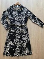 Middenlange Jurk | Fos Amsterdam | zwart, wit | bloem | XL, Kleding | Dames, Fos Amsterdam, Zwart, Maat 46/48 (XL) of groter, Ophalen of Verzenden
