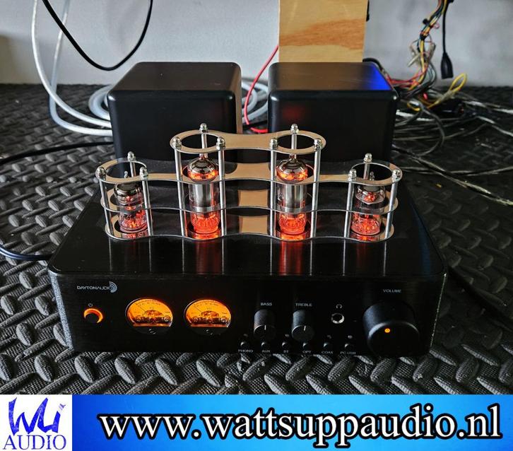 Dayton Audio HTA100 Stereo Tube versterker, Audio, Tv en Foto, Buizenversterkers, Versterker, Ophalen of Verzenden