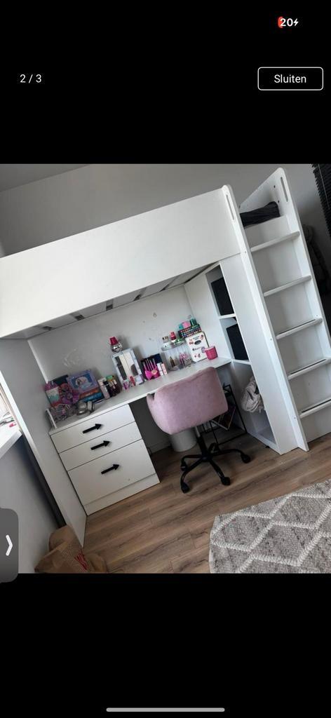 Ikea hoogslaper, Kinderen en Baby's, Kinderkamer | Stapelbedden en Hoogslapers, Gebruikt, Hoogslaper, Ophalen