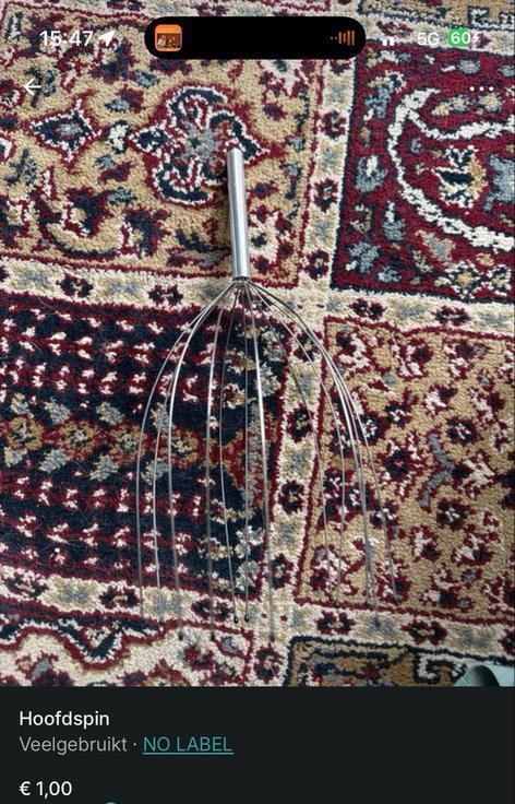 Hoofdmassage Spin, Sieraden, Tassen en Uiterlijk, Uiterlijk | Lichaamsverzorging, Gebruikt, Overige typen, Ophalen of Verzenden