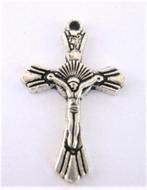 Zilveren Crucifix kruisje hangertje (17), Antiek en Kunst, Ophalen