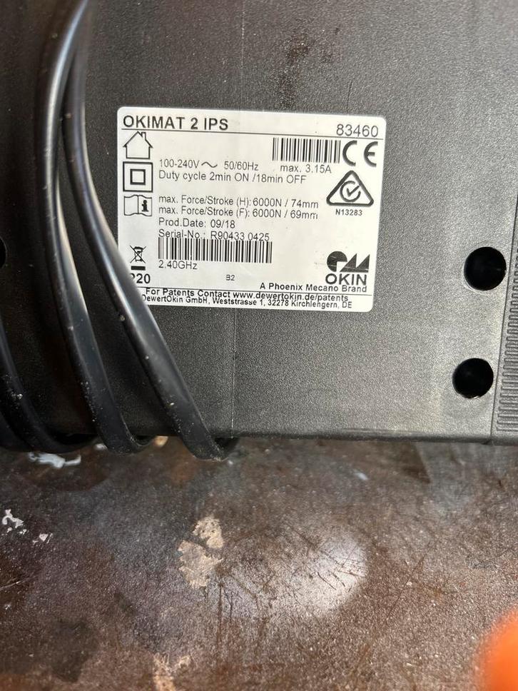 Bedmotor OKIMAT 2 IPS Motor - Gebruikt, Doe-het-zelf en Verbouw, Motoren, Gebruikt, Elektromotor, Minder dan 1400 rpm, Ophalen of Verzenden