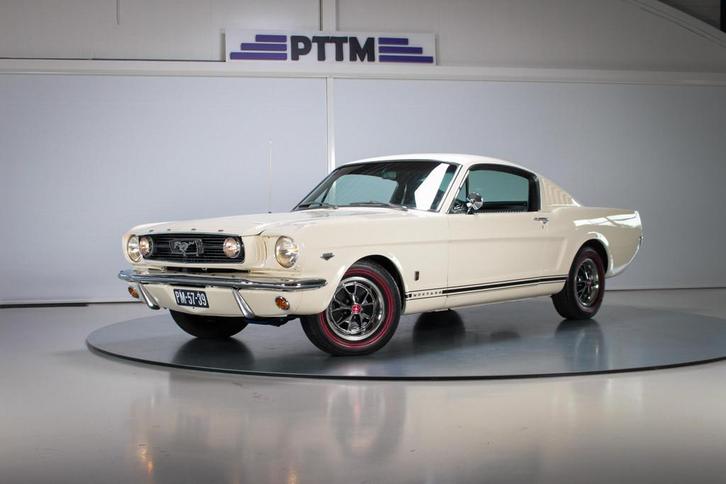 1966 Ford Mustang Fastback GT K-Code 4-Speed, Auto's, Ford, Bedrijf, Te koop, Mustang, Lederen bekleding, Benzine, Overige carrosserieën