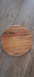 Nieuwe massief teak houten onderzetter bord borrelplank, Ophalen of Verzenden, Nieuw, Bord