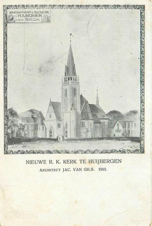 (701-369-009) Huijbergen  Nieuwe RK Kerk, Verzamelen, Ansichtkaarten | Nederland, Noord-Brabant, Verzenden