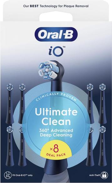 Oral-B iO Ultimate Clean Zwart (8 stuks) beschikbaar voor biedingen