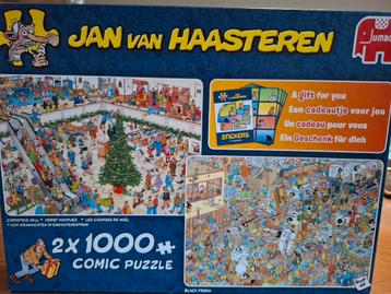 JvH,  Jan van Haasteren 2x 1000 kerstinkopen, black Friday  beschikbaar voor biedingen
