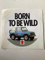 Sticker Born to be wild Suzuki, Verzamelen, Verzenden, Zo goed als nieuw, Auto of Motor