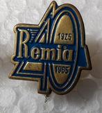 Speldje Remia 1925 1965 blauw, Verzamelen, Speldjes, Pins en Buttons, Ophalen of Verzenden, Zo goed als nieuw
