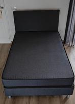 Boxspring 120x200 antraciet, Huis en Inrichting, Slaapkamer | Boxsprings, Ophalen, Nieuw, Twijfelaar, 120 cm