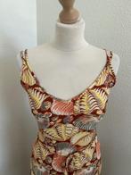 King Louie maat 42 lange schelpen jurk zomer 2130, Beige, Maat 42/44 (L), Ophalen of Verzenden, Zo goed als nieuw