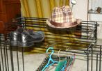 schoenenrek retro lamp vintage jas badkamer lamp  schoenen, Gebruikt, Ophalen of Verzenden, Metaal, Wandkapstok