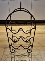 IJzeren wijnrek voor zes flessen, 5 tot 15 flessen, Ophalen of Verzenden, Zo goed als nieuw, Metaal