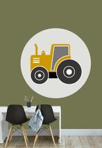 Muursticker Cirkel Tractor Oker Designed4Kids, Designed4Kids, Nieuw, Ophalen of Verzenden, Designed4kids@live.nl