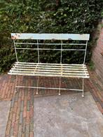 Brocante ijzeren tuinbanken, Ophalen, Gebruikt, Metaal