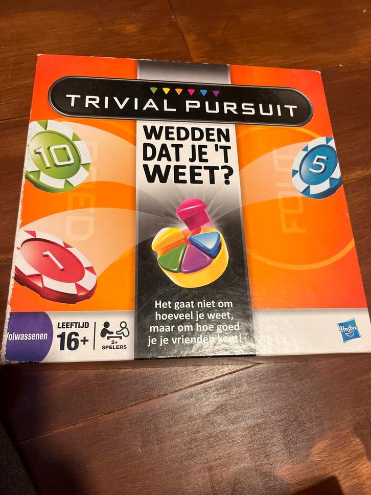 Trivial Pursuit Wedden Dat Je 't Weet?, Hobby en Vrije tijd, Gezelschapsspellen | Bordspellen, Gebruikt, Ophalen