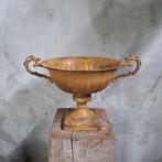 Landelijke brocante koperen vaas pot met oren *Etage3*, Huis en Inrichting, Woonaccessoires | Overige, ., Ophalen of Verzenden