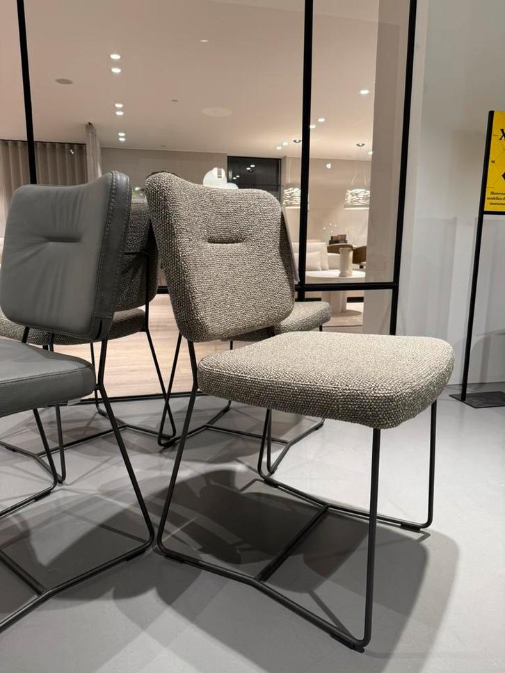 Bert Plantagie eetkamerstoelen Kiko plus, Huis en Inrichting, Stoelen, Zo goed als nieuw, Vier, Leer, Stof, Overige kleuren, Ophalen