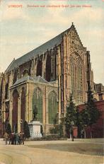 Utrecht, Domkerk met standbeeld Graaf Jan van Nassau  1914, Ophalen of Verzenden, Voor 1920, Gelopen, Utrecht