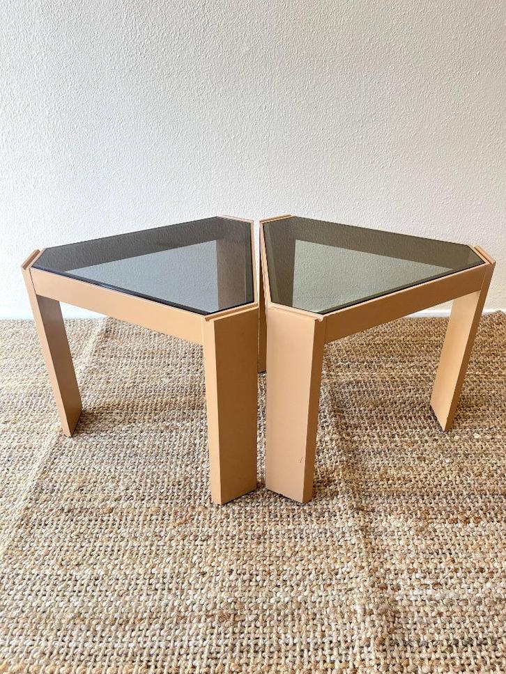 Porada Arredi Bijzettafels - Set van 2 - Retro - Space Age, Huis en Inrichting, Tafels | Sidetables, Gebruikt, 25 tot 50 cm, Minder dan 50 cm
