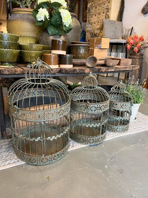 Set ijzeren vogelkooien, Antiek en Kunst, Curiosa en Brocante, Ophalen