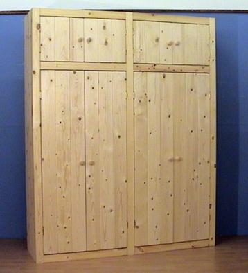 houten KAST EXTRA HOOG nieuw onbehandeld beschikbaar voor biedingen