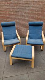 Koopje! Ikea Lounge Stoel Set - Zeer Goede Staat, Huis en Inrichting, Fauteuils, Ophalen, Hout, Zo goed als nieuw, 50 tot 75 cm