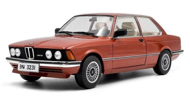 BMW 323I (E21) '80, rood metallic (Kastanienrot), Hobby en Vrije tijd, Modelauto's | 1:18, Nieuw, Auto, Solido, Ophalen of Verzenden