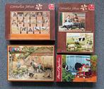 4 nostalgische legpuzzels Cornelis Jetses & Piggelmee 1000st, Ophalen of Verzenden, 500 t/m 1500 stukjes, Gebruikt, Legpuzzel
