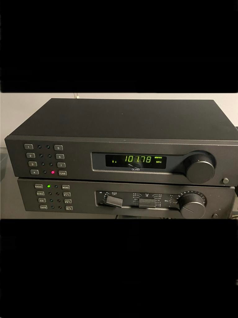 Quad Stereo Set met Dynaudio Speakers + Gratis Meubel!, Audio, Tv en Foto, Stereo-sets, Gebruikt, Cd-speler, Overige merken, Losse componenten