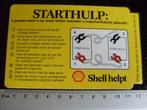 sticker shell helpt logo starthulp accu startkabels, Verzenden, Zo goed als nieuw, Merk