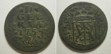 2] Gelderland Duit 1755 beschikbaar voor biedingen