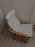 Stoelen (Ikea Poang) 2 stuks wit, Huis en Inrichting, Ophalen, Hout, Twee, Wit