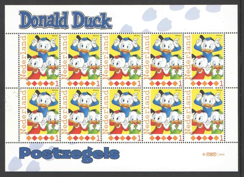 Postzegels Donald Duck, Ontdek Duckstad: Vel 34, Postzegels en Munten, Ophalen of Verzenden, Na 1940, Postfris
