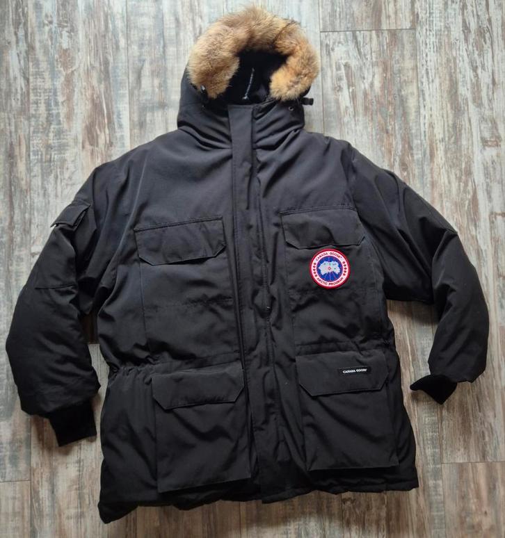 Canada Goose Expedition Parka Black - Maat 2XL (Origineel), Kleding | Heren, Jassen | Winter, Zo goed als nieuw, Overige maten