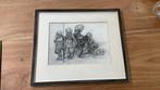 Willie Heiting, ingelijste foto van Tekening, Antiek en Kunst, Ophalen of Verzenden
